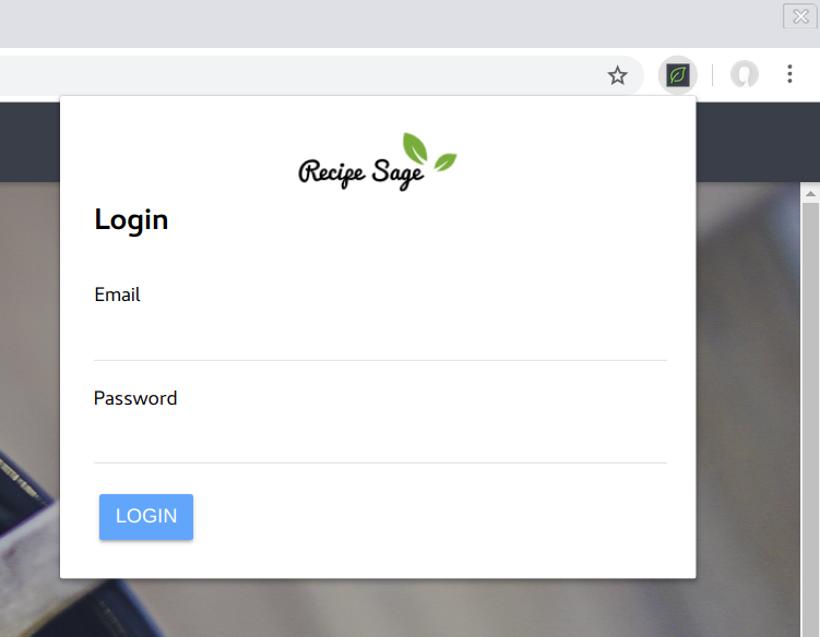 recipesage chrome extension